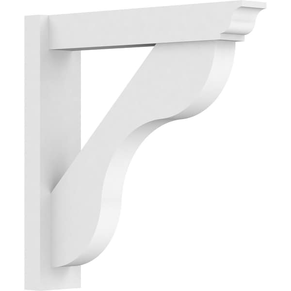 Ekena Millwork Carmel Architectural Grade PVC Outlooker with Traditional Ends, 5"W X 24"D X 24"H OUTP05X24X24CAR01 - main